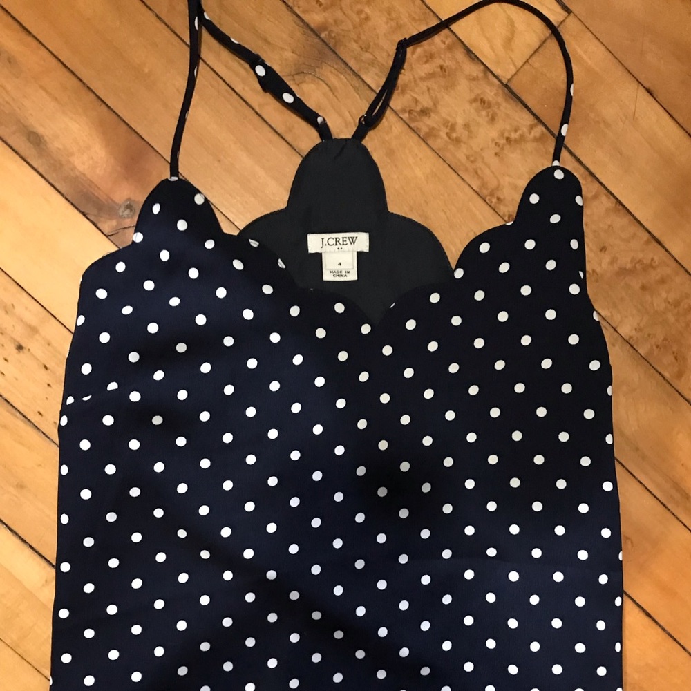 J. CREW POLKA DOT SHELL
